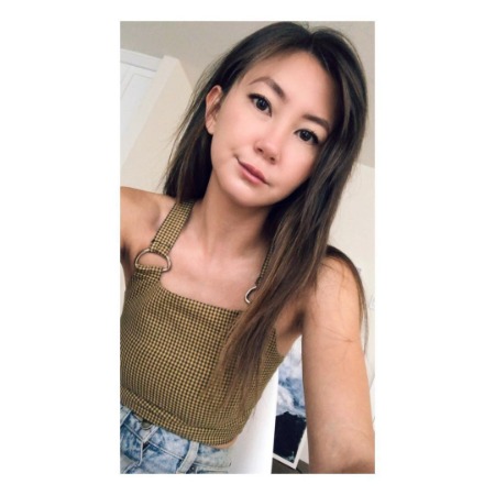 Kimiko Glenn is taking selfies.